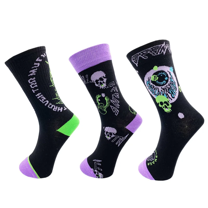 Punk Cartoon Skull Socks For Women Men Ghost Bone Long Socks Street Hip Hop Skateboard Stockings
Punk Cartoon Skull Socks For Women Men Ghost Bone Long Socks Street Hip Hop Skateboard Stockings