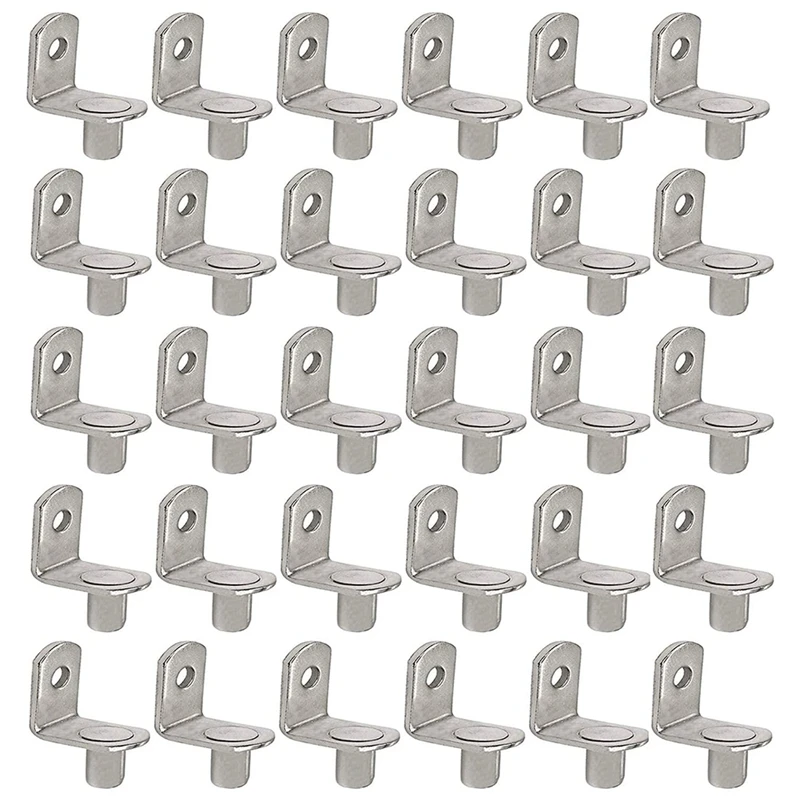 50 Pcs Shelf Support Pegs 6Mm L-Shaped Shelf Support Nickel Plated Shelf Bracket Pegs For Furniture
50 Pcs Shelf Support Pegs 6Mm L-Shaped Shelf Support Nickel Plated Shelf Bracket Pegs For Furniture