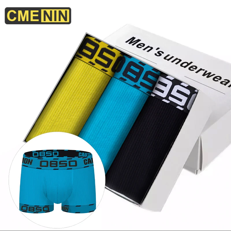 

CMENIN 3Pcs Free Shipping Cotton Gay Sexy Men Underwear Man Boxer Underpants Comfortable Trunks Men's Panties Bxoers Shorts