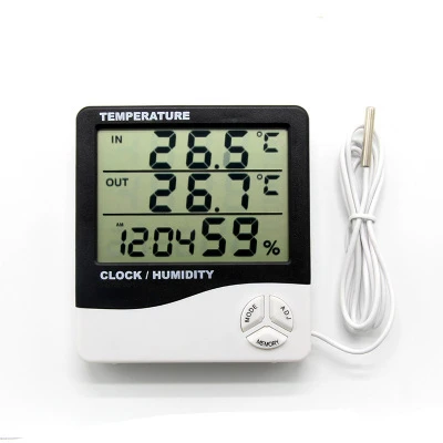 Digital Temperature Humidity Meter HTC-1 HTC-2 Home Indoor Outdoor hygrometer thermometer Weather Station with Clock
Digital Temperature Humidity Meter HTC-1 HTC-2 Home Indoor Outdoor hygrometer thermometer Weather Station with Clock