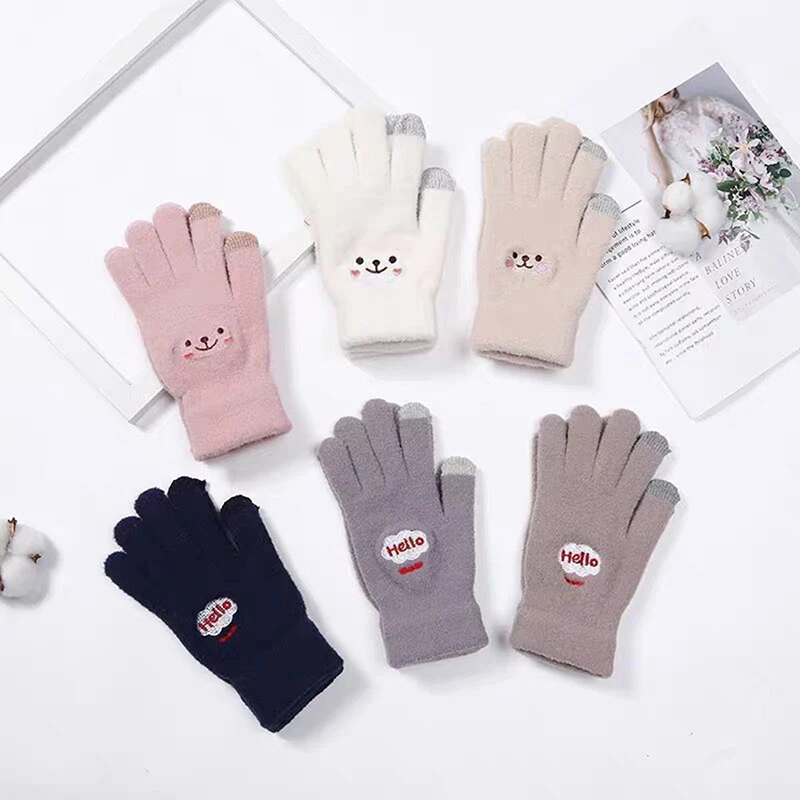 1 Pair Winter Warm Plush Gloves Smile Knitted Five Finger Touch Screen Gloves Full Finger Soft Gloves
1 Pair Winter Warm Plush Gloves Smile Knitted Five Finger Touch Screen Gloves Full Finger Soft Gloves