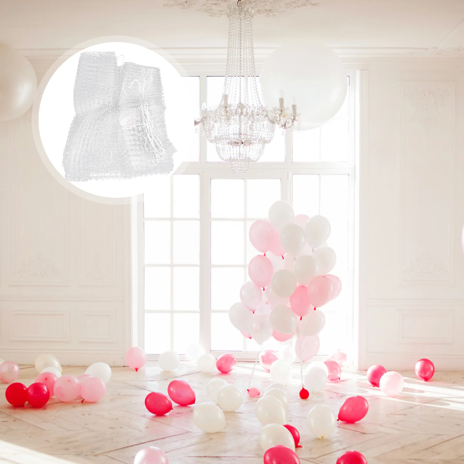 Large Balloon Bags Transport Suite Reusable Balloon Drop Net Ceiling Balloon Netting Pp Ceiling Release Drop Nets
Large Balloon Bags Transport Suite Reusable Balloon Drop Net Ceiling Balloon Netting Pp Ceiling Release Drop Nets