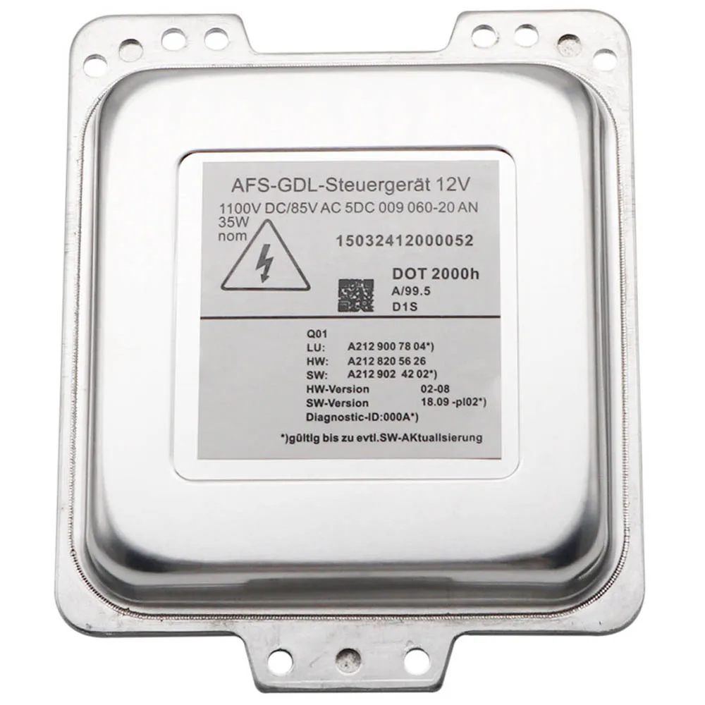 Ксеноновый балласт D1S для фар Mercedes Benz W212, C207, A207, 5DC009060-20, 5DC00906020, ксеноновый балласт 35 Вт, 85 В переменного тока
Ксеноновый балласт D1S для фар Mercedes Benz W212, C207, A207, 5DC009060-20, 5DC00906020, ксеноновый балласт 35 Вт, 85 В переменного тока