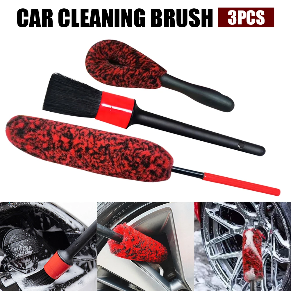3pcs Car Brush Non-Slip Handle Easy To Cleaning Rims Spokes Wheel Barrel Brake Caliper Top Microfiber Premium Renovation Tools
3pcs Car Brush Non-Slip Handle Easy To Cleaning Rims Spokes Wheel Barrel Brake Caliper Top Microfiber Premium Renovation Tools
