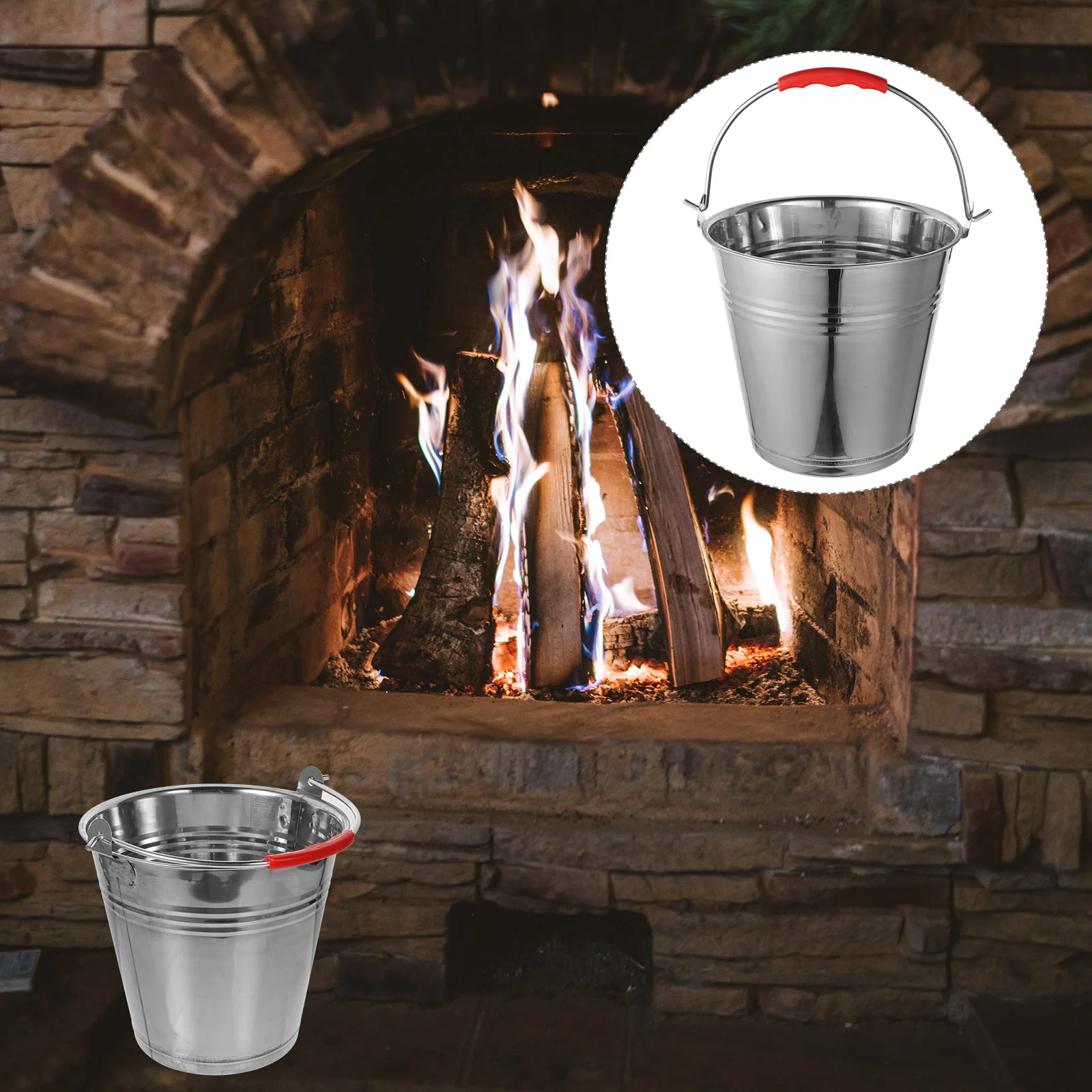 Outdoor Coal Bucket Kitchen Storage Galvanized Trash Can Lid Wood Burning Stove Carrier Indoor Tabletop Decor BBQ Charcoal
Outdoor Coal Bucket Kitchen Storage Galvanized Trash Can Lid Wood Burning Stove Carrier Indoor Tabletop Decor BBQ Charcoal