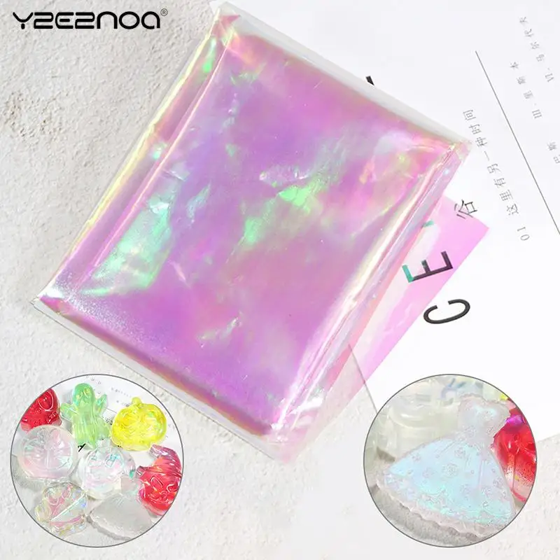 Large Laser Iridescent Clear Film AB Effect Paper DIY Epoxy Resin Jewelry Fillings DIY Crystal Epoxy Filled Jewelry Making
Large Laser Iridescent Clear Film AB Effect Paper DIY Epoxy Resin Jewelry Fillings DIY Crystal Epoxy Filled Jewelry Making