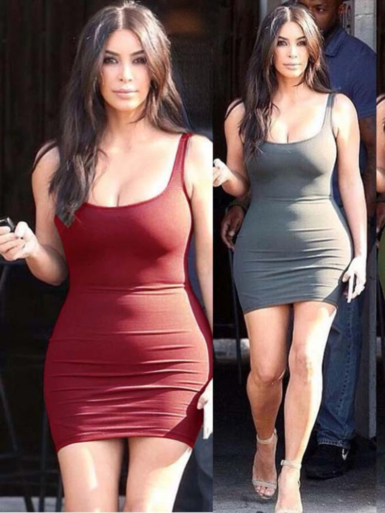 Europe and the United States low-cut sexy short skirt sleeveless stretch slim vest bag buttock dress
Europe and the United States low-cut sexy short skirt sleeveless stretch slim vest bag buttock dress