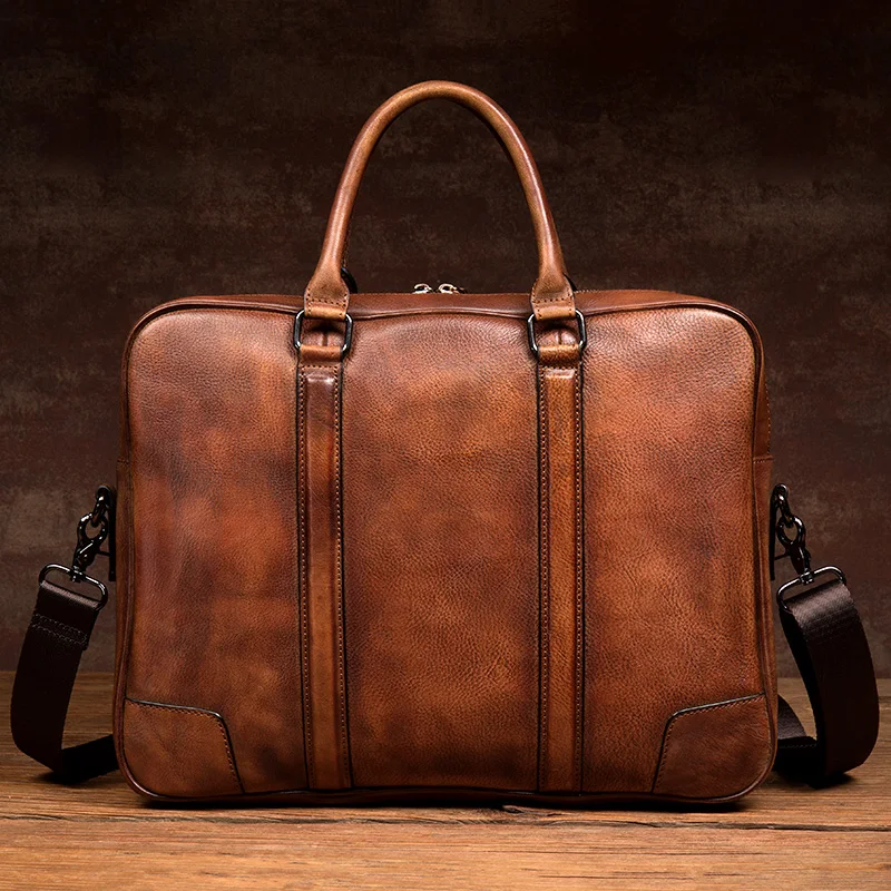 New Men's Bag Genuine Leather Men Briefcase for Laptop 15.6” Messenger Men's Leather Bag Business Portfolio for Document A4
New Men's Bag Genuine Leather Men Briefcase for Laptop 15.6” Messenger Men's Leather Bag Business Portfolio for Document A4