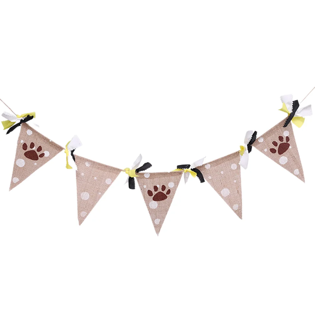 1PC Hanging Banner Footprints Linen Party Supplies Pennant Bunting Banner Pet Party Props for Home Decor Dog Dog Party
1PC Hanging Banner Footprints Linen Party Supplies Pennant Bunting Banner Pet Party Props for Home Decor Dog Dog Party