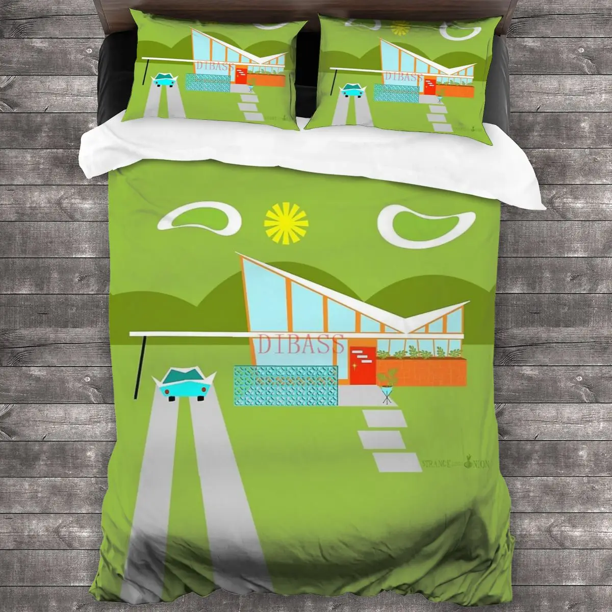 Retro Palm Springs House Soft Microfiber Comforter Set with 2 Pillowcase Quilt Cover With Zipper Closure
Retro Palm Springs House Soft Microfiber Comforter Set with 2 Pillowcase Quilt Cover With Zipper Closure