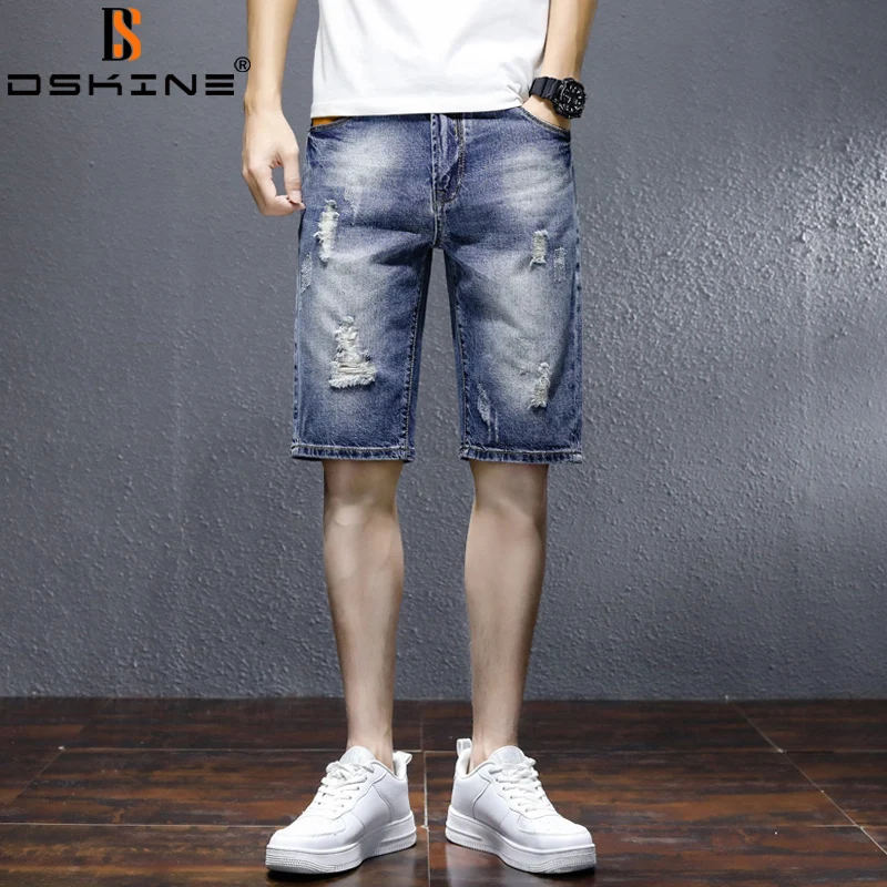 Men Summer Straight Trousers Baggy Stretch Denim Shorts Fashion Men Casual Old Hole Jeans New Lightweight Shorts Men Denim Short 
Men Summer Straight Trousers Baggy Stretch Denim Shorts Fashion Men Casual Old Hole Jeans New Lightweight Shorts Men Denim Short