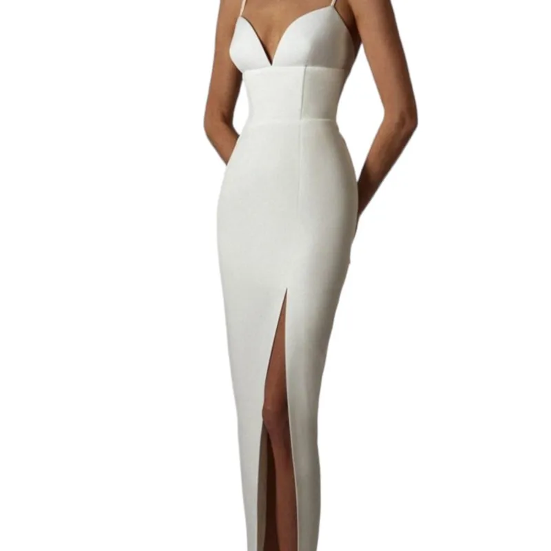 Платья New Summer Women White Bodycon Bandage Dress Sexy V Neck Strap Club Evening Runway Party Long Dresses Вечерние Платья Za
Платья New Summer Women White Bodycon Bandage Dress Sexy V Neck Strap Club Evening Runway Party Long Dresses Вечерние Платья Za