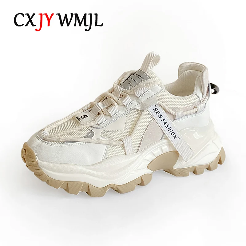 CXJYWMJL Women Platform Sneakers Spring Breathable Mesh Chunky Sneakers Fashion Ladies Casual Sports Thick Soled Vulcanized Shoe
CXJYWMJL Women Platform Sneakers Spring Breathable Mesh Chunky Sneakers Fashion Ladies Casual Sports Thick Soled Vulcanized Shoe