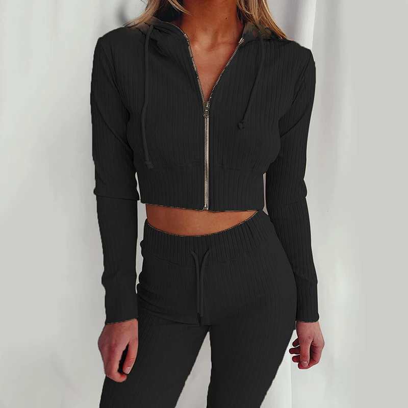 Sexy Sports Women Suit Hooded Long-Sleeved Slim Comfortable Sports Casual Suit for Ladies Spring Female's Solid Two-Piece Suit
Sexy Sports Women Suit Hooded Long-Sleeved Slim Comfortable Sports Casual Suit for Ladies Spring Female's Solid Two-Piece Suit