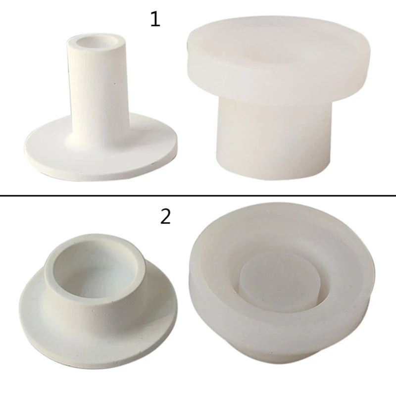 

Candlestick Resin Molds Cylindrical Candles Holders Silicone Molds for Epoxy Casting UV Resin Craft DIY Candle Container