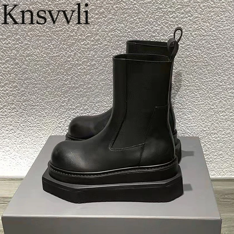 Ботинки Челси женские из натуральной кожи, короткие сапоги на толстой подошве, с круглым носком, без застежки, на плоской подошве, мотоцикле...
Ботинки Челси женские из натуральной кожи, короткие сапоги на толстой подошве, с круглым носком, без застежки, на плоской подошве, мотоцикле...