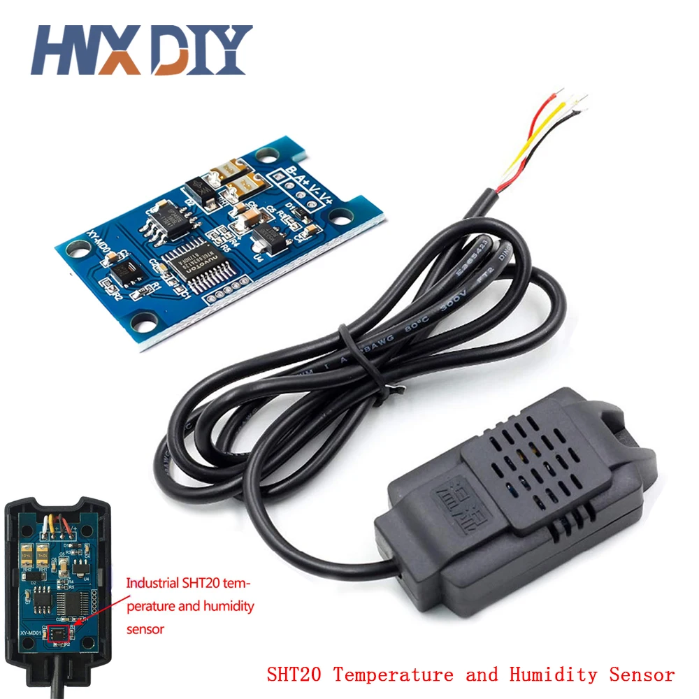 Humidity/Temperature Transmitter Sht20 Sensor Module Precision Temperature and Humidity Monitoring Industrial Modbus RS485
Humidity/Temperature Transmitter Sht20 Sensor Module Precision Temperature and Humidity Monitoring Industrial Modbus RS485