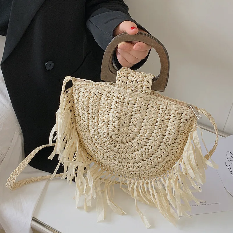 Pastoral Style Semi-circular Messenger Bag 2022 New Handbag Ins Straw Bag Woven Bag Summer Women's Bag Crossbody Bags for Women
Pastoral Style Semi-circular Messenger Bag 2022 New Handbag Ins Straw Bag Woven Bag Summer Women's Bag Crossbody Bags for Women