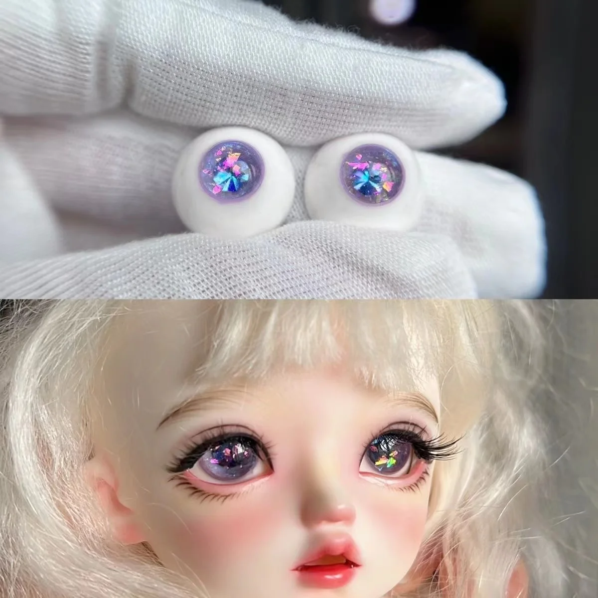 BJD Handmade Genuine Doll Eye, 1/3 1/4 1/5 1/6 Doll Eye BJD Plaster Eye Diamond Eye 1 Pair
BJD Handmade Genuine Doll Eye, 1/3 1/4 1/5 1/6 Doll Eye BJD Plaster Eye Diamond Eye 1 Pair