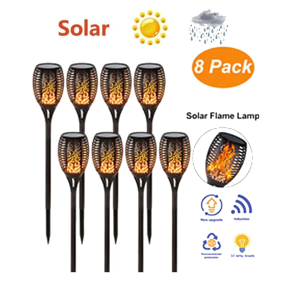 2-8pcs solar flame lights lamps for decoration Lighting Outdoor led spotlight Camping tent solar Landscape Lawn led tiki torche
2-8pcs solar flame lights lamps for decoration Lighting Outdoor led spotlight Camping tent solar Landscape Lawn led tiki torche
