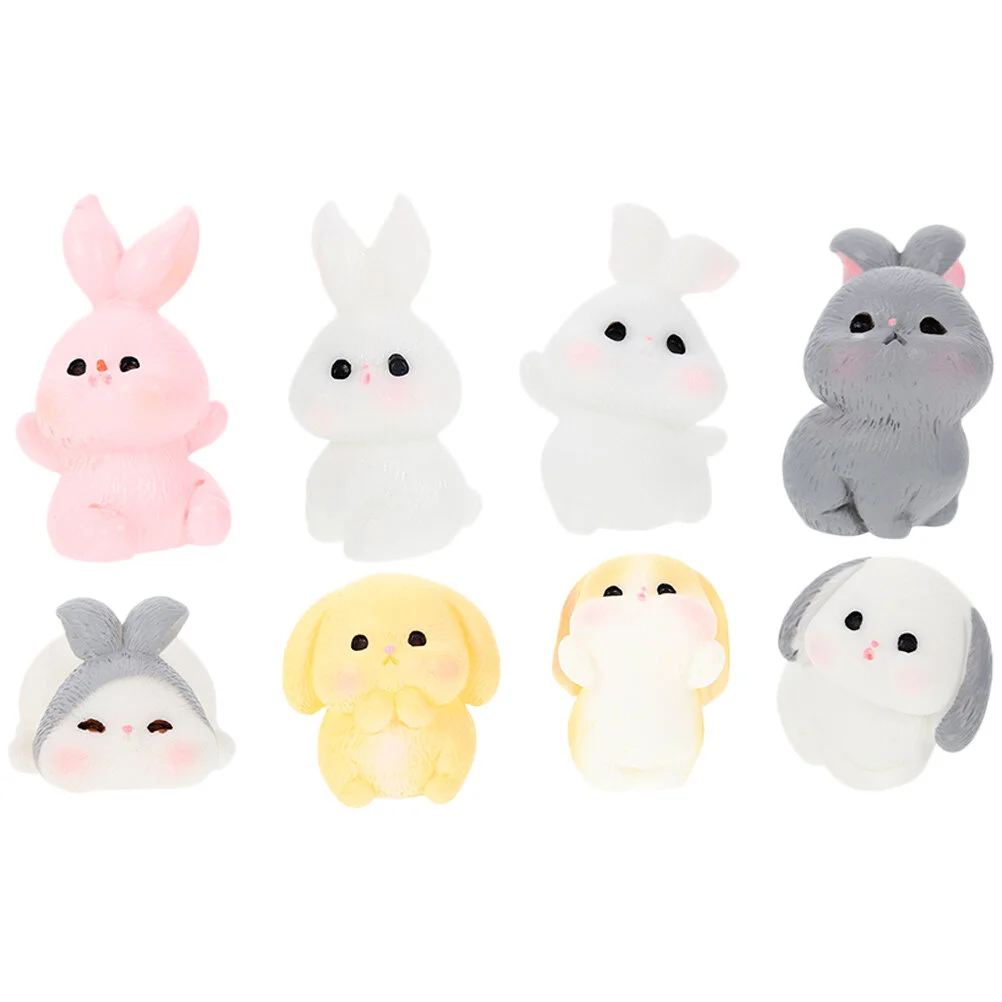 8 Pcs Bonsai Miniature Toys Bunny Figurine Decor Small Desktop Rabbit Statue Resin Figurines
8 Pcs Bonsai Miniature Toys Bunny Figurine Decor Small Desktop Rabbit Statue Resin Figurines