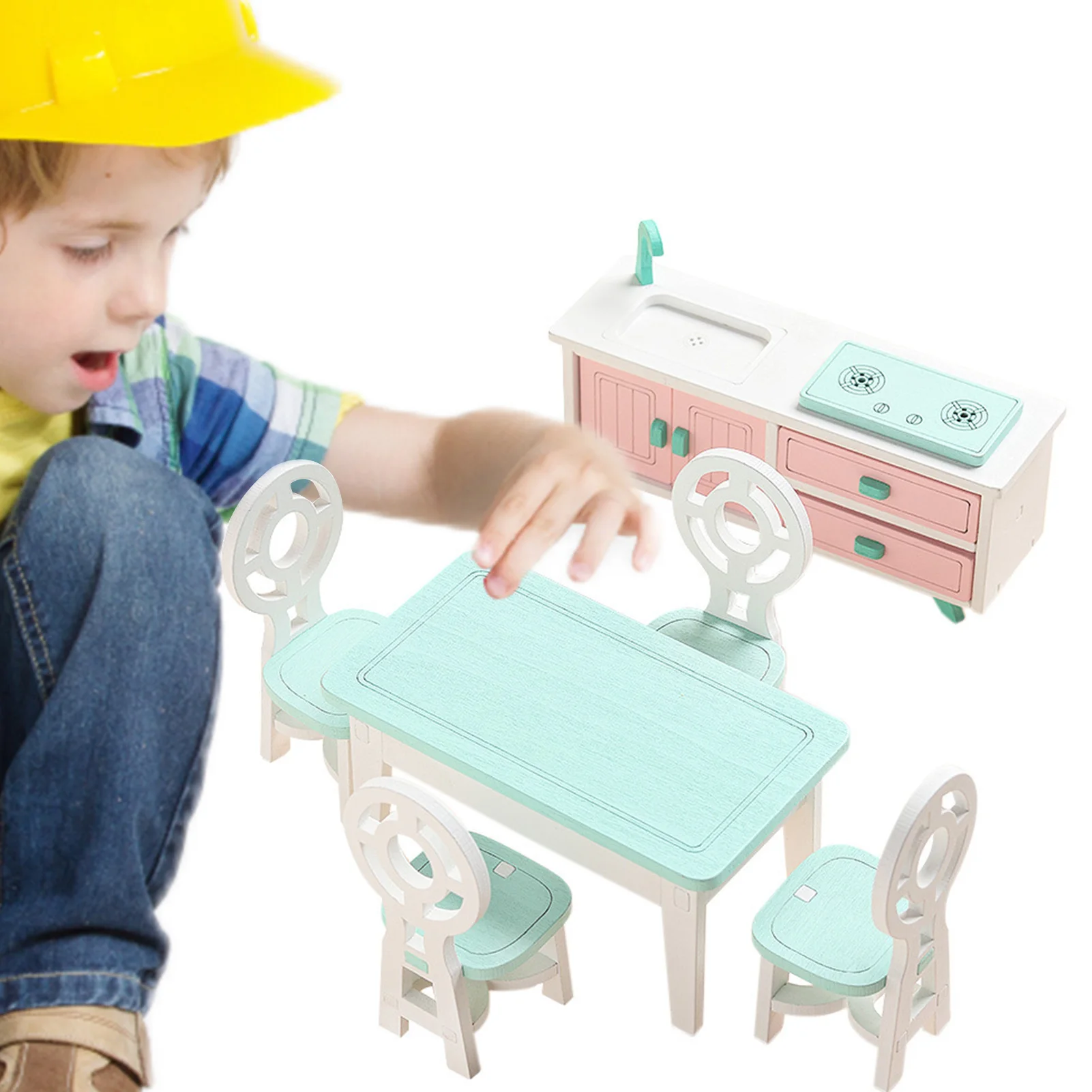 Wooden Dollhouse Furniture Set Pretend Play Princess Toys Birthday Gifts For Girls Wood Furniture Accessories Including Kitchen
Wooden Dollhouse Furniture Set Pretend Play Princess Toys Birthday Gifts For Girls Wood Furniture Accessories Including Kitchen