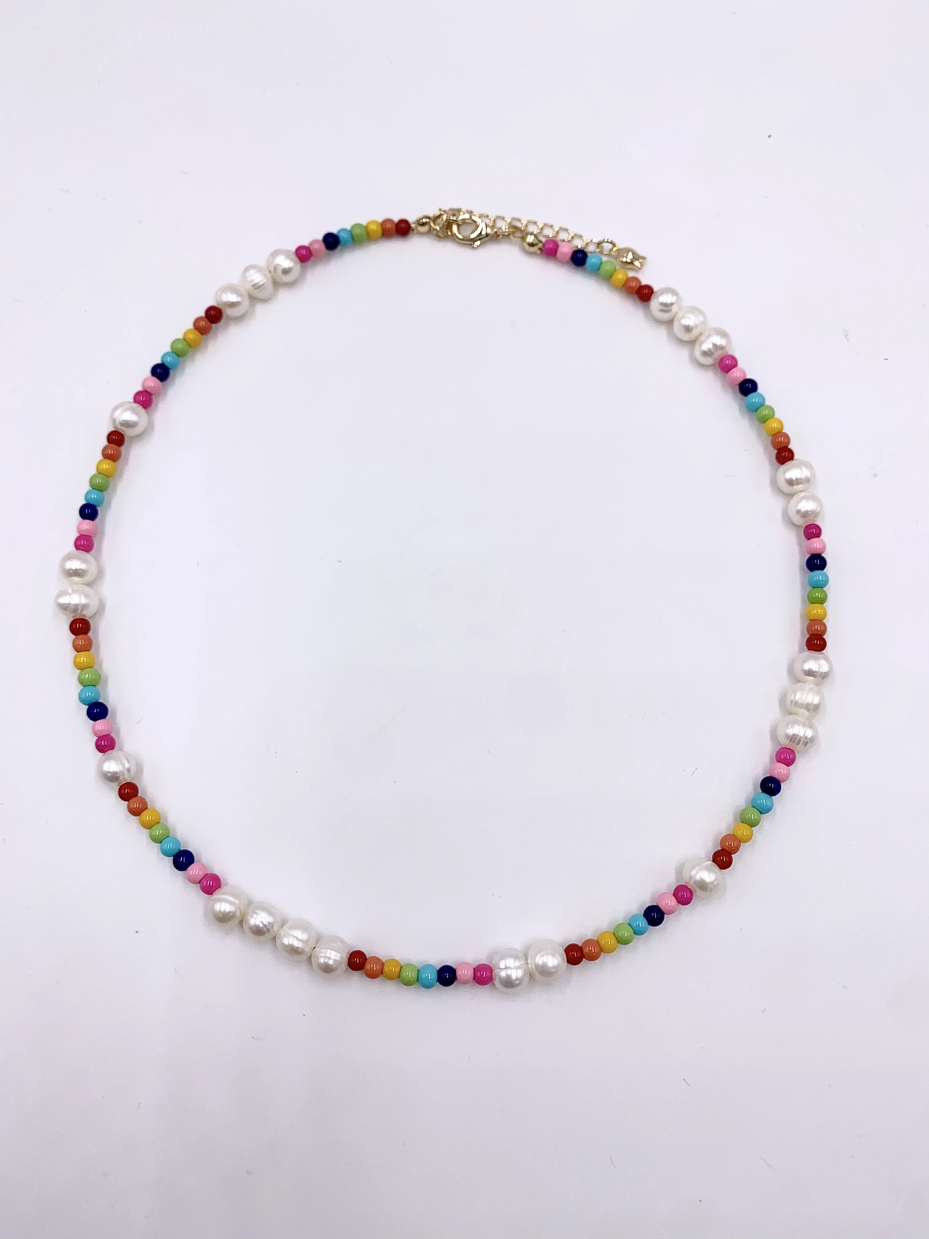 5 Pieces Bohemian Handmade rainbow beads, natural freshwater pearl women's necklace, summer clavicle Necklace
5 Pieces Bohemian Handmade rainbow beads, natural freshwater pearl women's necklace, summer clavicle Necklace