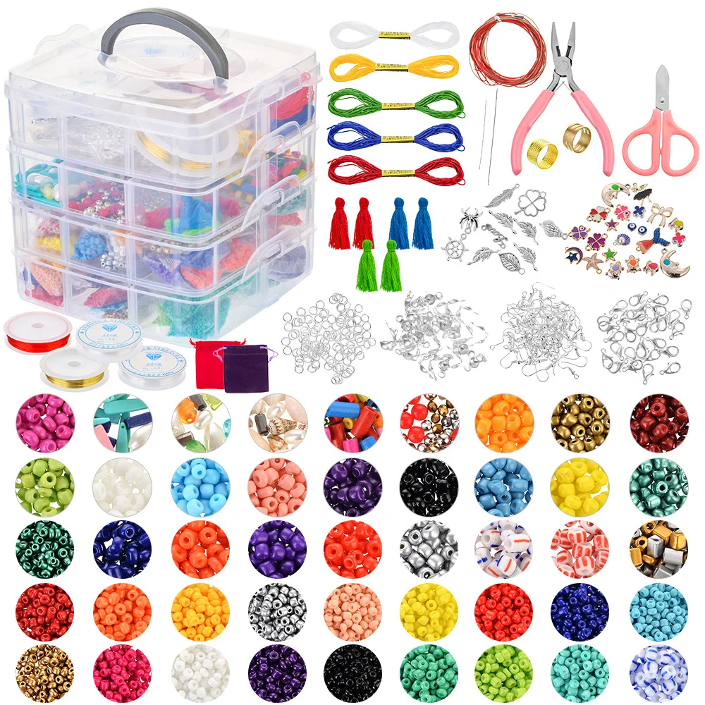 Jewelry Making Kit Glass Seed Beads for DIY Bracelet Making Kit Bracelet Glass Seed Beads
Jewelry Making Kit Glass Seed Beads for DIY Bracelet Making Kit Bracelet Glass Seed Beads