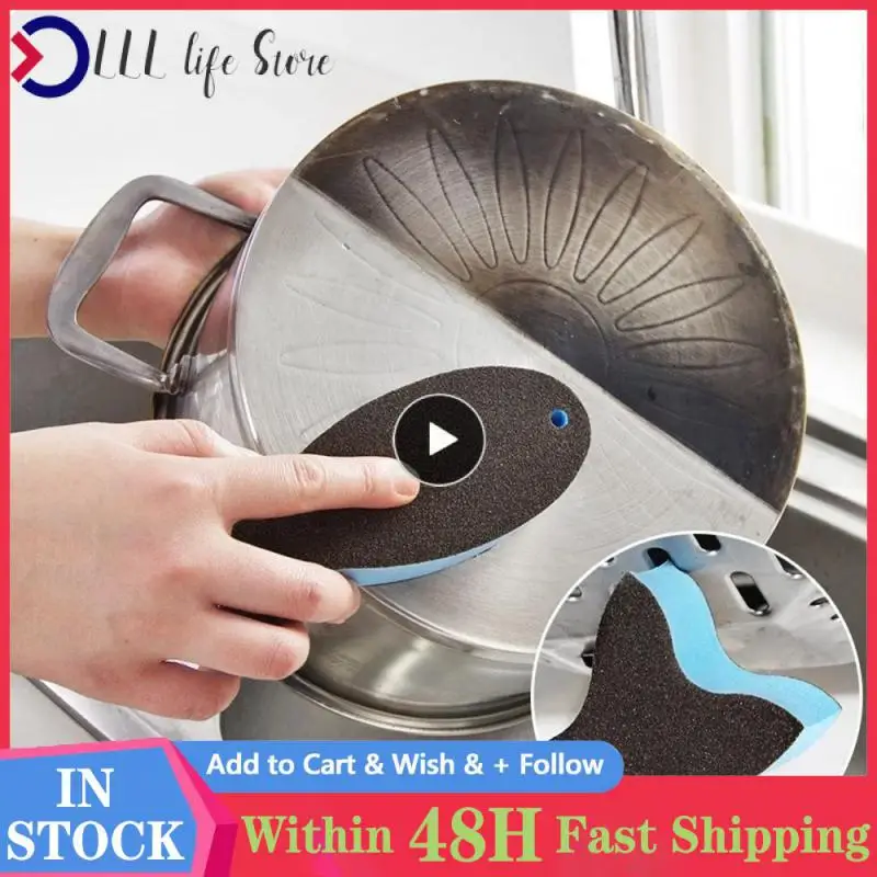 Easy To Clean Kitchen Brush Fish Type Strong Adsorption Force Sponge Brush 15×6×2.5cm Pot Brush Household Merchandises
Easy To Clean Kitchen Brush Fish Type Strong Adsorption Force Sponge Brush 15×6×2.5cm Pot Brush Household Merchandises
