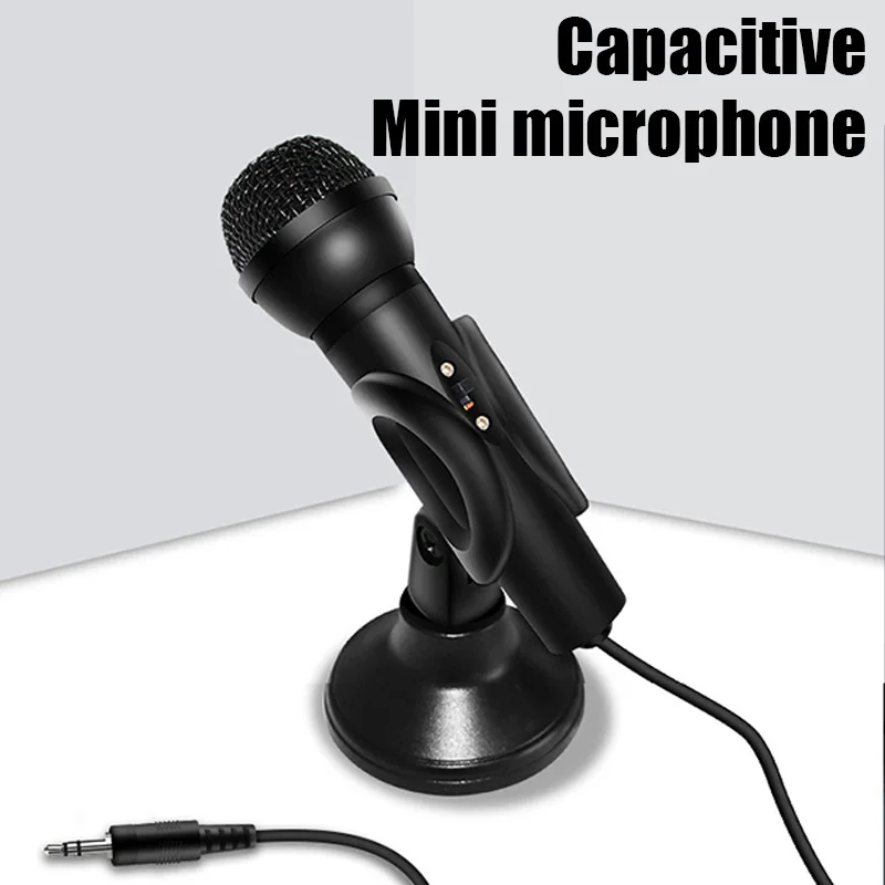 Professionnel Condenser Wired Microphone with Stand Computer Voice Mobile Phone Sing Karaoke Mini Microphone Noise Reduction
Professionnel Condenser Wired Microphone with Stand Computer Voice Mobile Phone Sing Karaoke Mini Microphone Noise Reduction