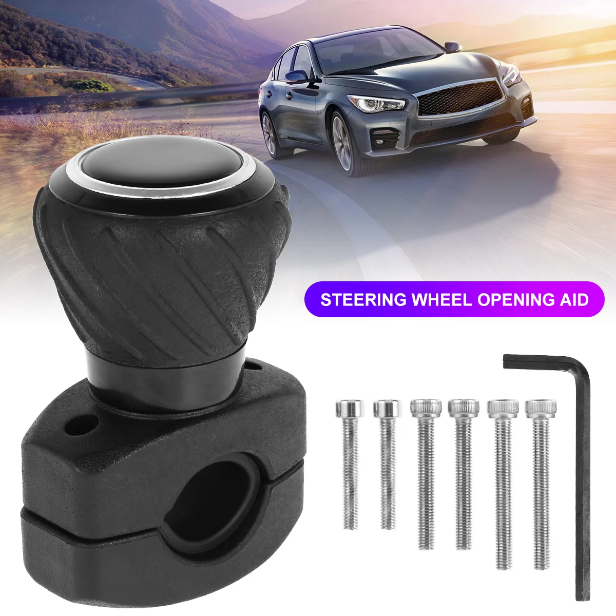 New Steering Wheel Spinner Knob Universal Steering Wheel Booster Spinner Knob Rotation Car Turning Steering Wheel Ball Handle wi
New Steering Wheel Spinner Knob Universal Steering Wheel Booster Spinner Knob Rotation Car Turning Steering Wheel Ball Handle wi