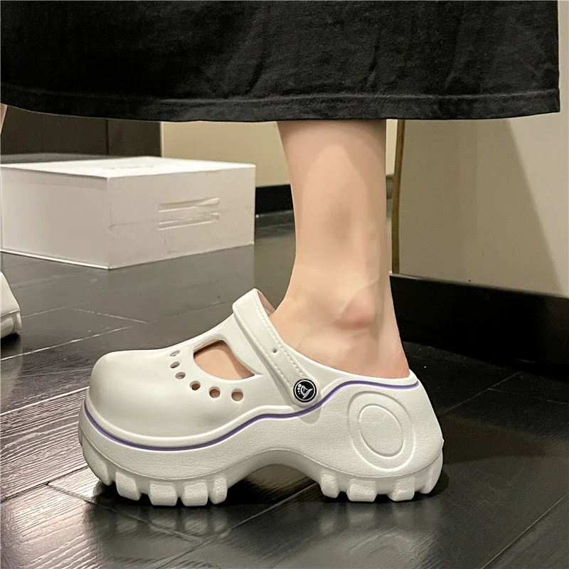 Summer Women's Croc Clogs Platform Garden Shoes Sandals Height Increasing Slippers Slip on Girl Beach Shoes Slippers For Women
Summer Women's Croc Clogs Platform Garden Shoes Sandals Height Increasing Slippers Slip on Girl Beach Shoes Slippers For Women