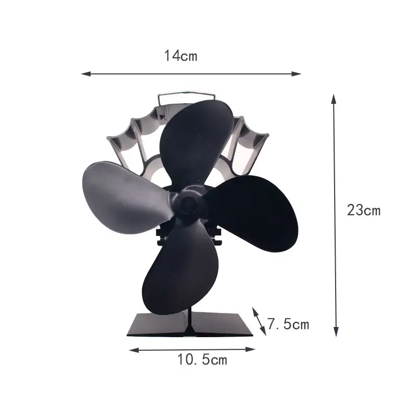 Heat Powered Stove Fan Silent Operation 4 Blades Wood Burning Stove Fireplace Fan Circulating Warm Air heat heat heat heat
Heat Powered Stove Fan Silent Operation 4 Blades Wood Burning Stove Fireplace Fan Circulating Warm Air heat heat heat heat