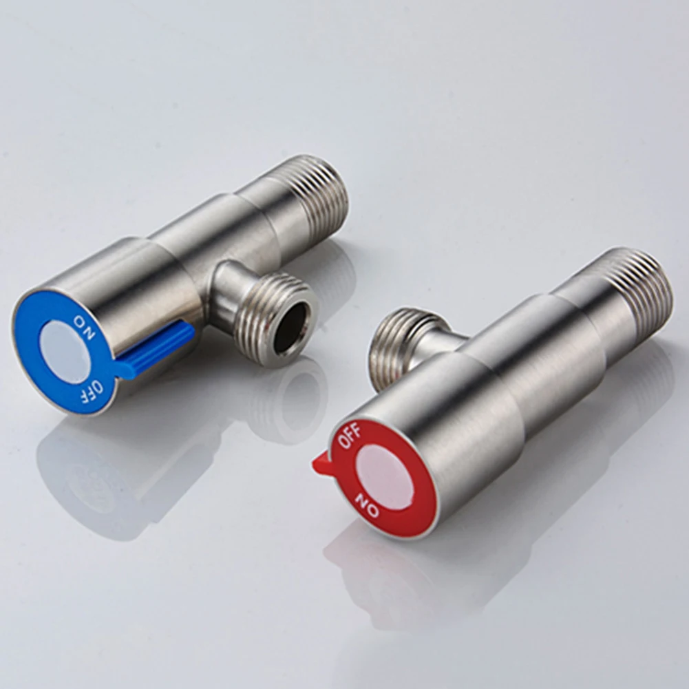 Stainless Steel Angle Stop Valve 1/2" Inlet Outlet Quarter-Turn Shut Off Valve For Bathroom Kitchen Replacement Connector Tools
Stainless Steel Angle Stop Valve 1/2" Inlet Outlet Quarter-Turn Shut Off Valve For Bathroom Kitchen Replacement Connector Tools