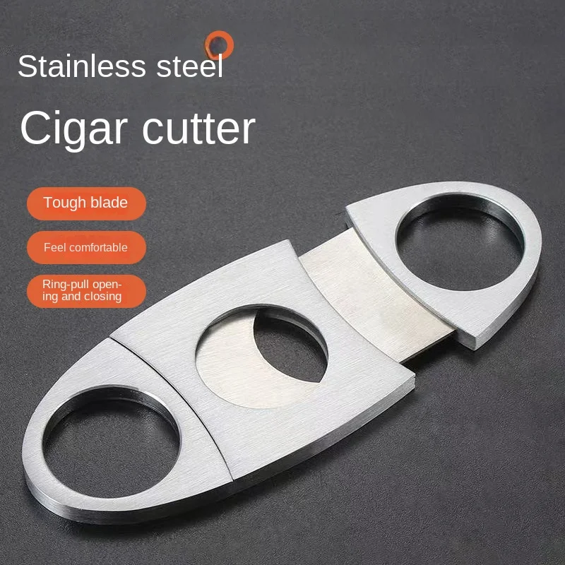 Stainless Steel Cigar Scissors, Round Head, Double-edged Stainless Steel Cigar Knife
Stainless Steel Cigar Scissors, Round Head, Double-edged Stainless Steel Cigar Knife