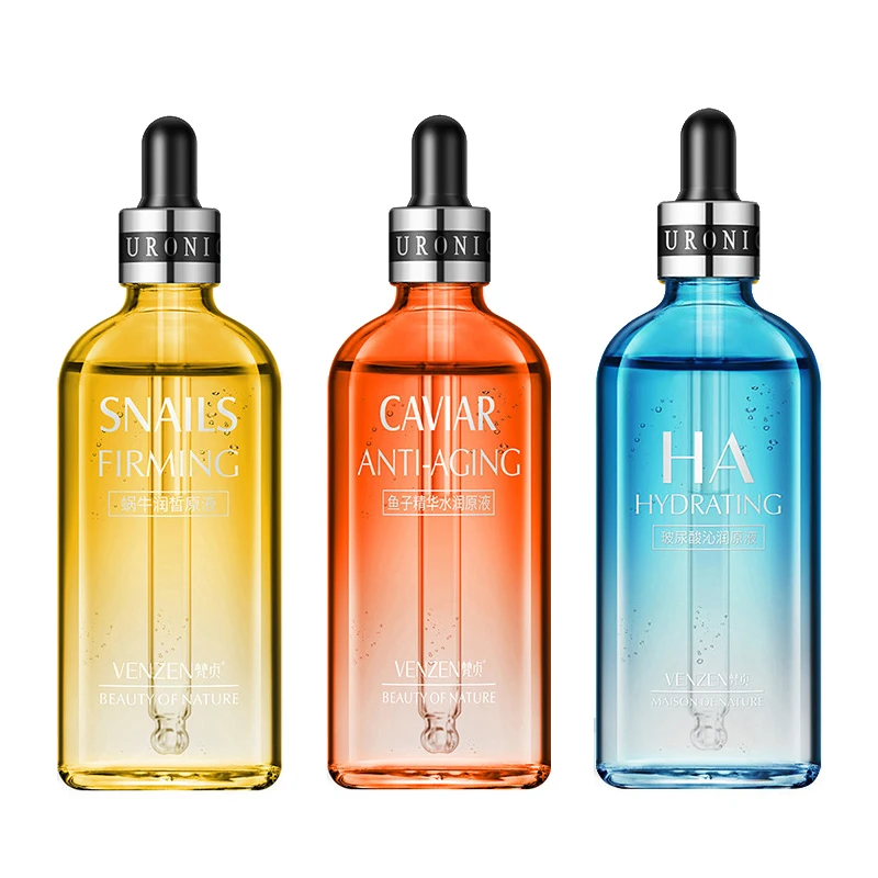 Hyaluronic Acid Caviar Snail Face Serum Facial Moisturiser Shrink Pores Fade Spot Essence Anti Aging Wrinkle Skin Care Products
Hyaluronic Acid Caviar Snail Face Serum Facial Moisturiser Shrink Pores Fade Spot Essence Anti Aging Wrinkle Skin Care Products
