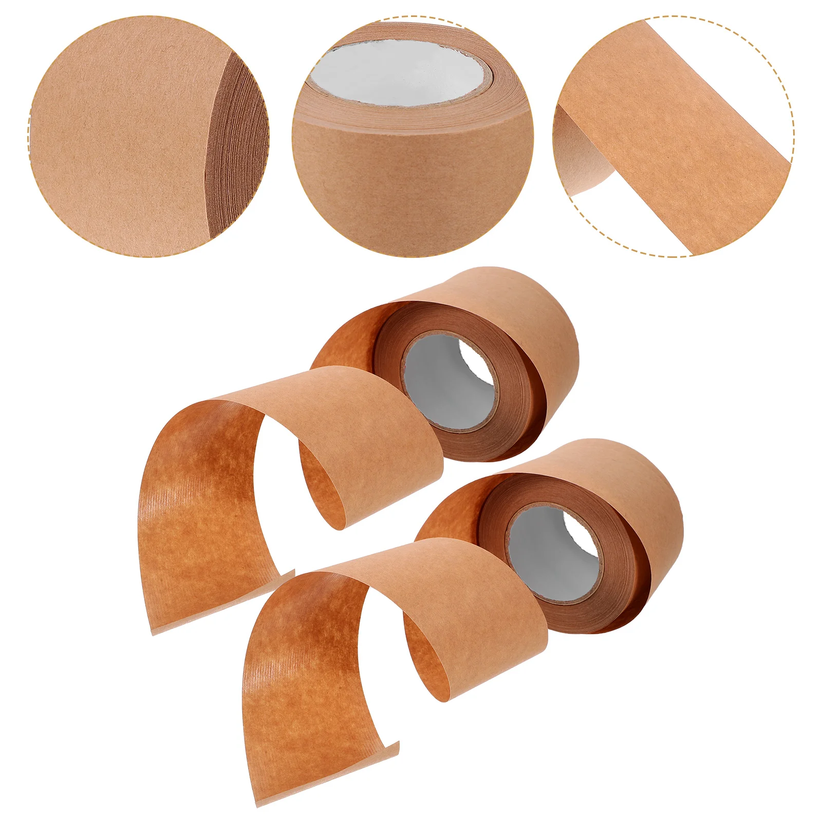 

2 Rolls of Packing Shipping Tape Multi-use Kraft Sealing Tape Writable Paper Delivery Packing Tape