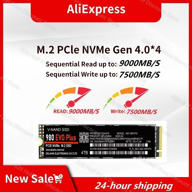 M2 SSD NVMe 512GB 1TB Solid State Disk M.2 2280 PCIe 4.0 2TB 4TB SSD Internal Hard Drive Disk ssd nvme m2 for Laptop Desktop Ps5
M2 SSD NVMe 512GB 1TB Solid State Disk M.2 2280 PCIe 4.0 2TB 4TB SSD Internal Hard Drive Disk ssd nvme m2 for Laptop Desktop Ps5