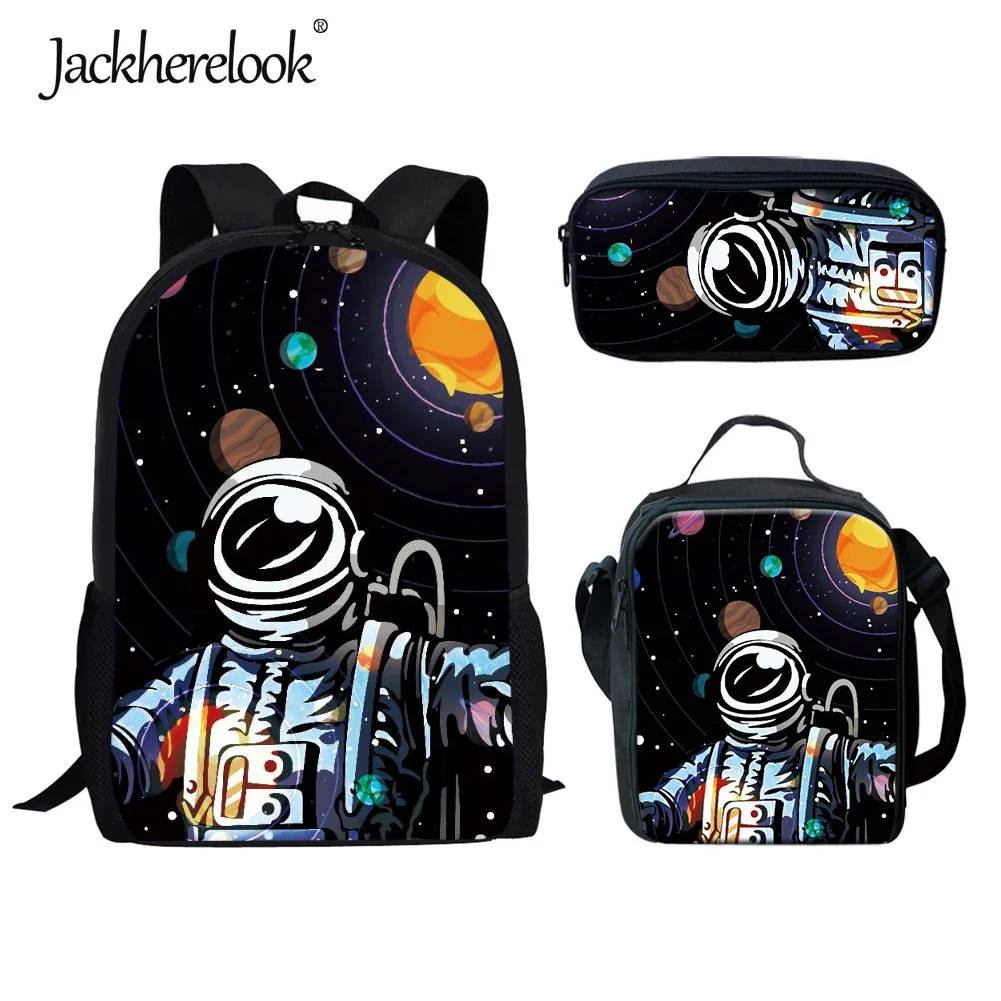 Jackherelook, милые детские школьные ранцы с космонавтом, астронавтом, 3 шт./компл., рюкзак с 3D принтом для детей, мальчиков и девочек, 2022, студенческие книжные сумки
Jackherelook, милые детские школьные ранцы с космонавтом, астронавтом, 3 шт./компл., рюкзак с 3D принтом для детей, мальчиков и девочек, 2022, студенческие книжные сумки
