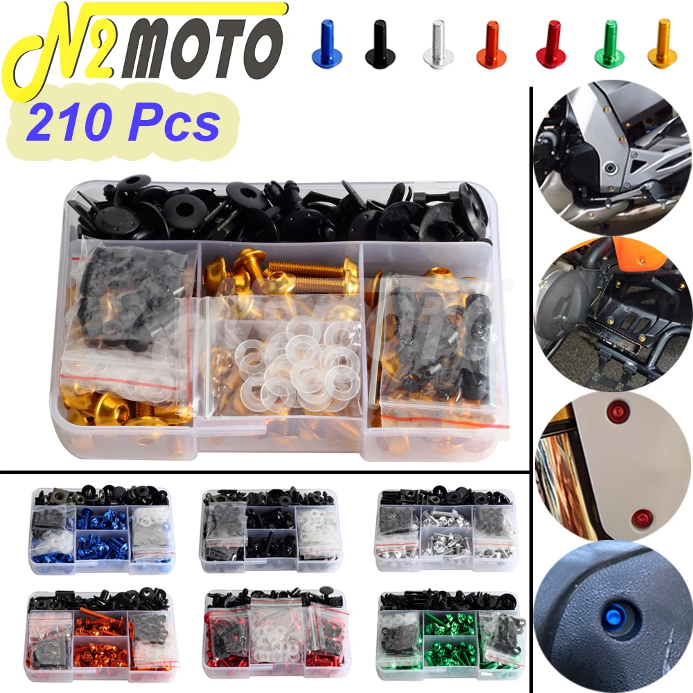 210 шт./компл. комплект крепежных болтов для мотоцикла Honda CBR Suzuki GSXR 600 750 1000 Kawasaki NINJA BMW Aprilia
210 шт./компл. комплект крепежных болтов для мотоцикла Honda CBR Suzuki GSXR 600 750 1000 Kawasaki NINJA BMW Aprilia
