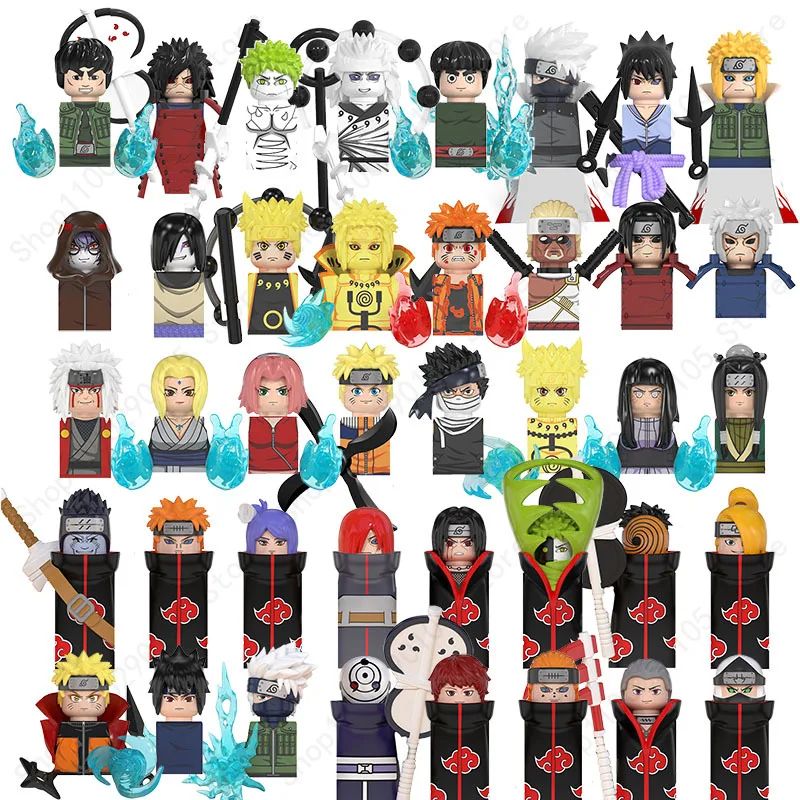 40 Style WM6105 WM6109 Mini Action Figure Anime Naruto Building Blocks Uzumaki Naruto Kakashi Uchiha Sasuke Itachi Bricks Toys
40 Style WM6105 WM6109 Mini Action Figure Anime Naruto Building Blocks Uzumaki Naruto Kakashi Uchiha Sasuke Itachi Bricks Toys