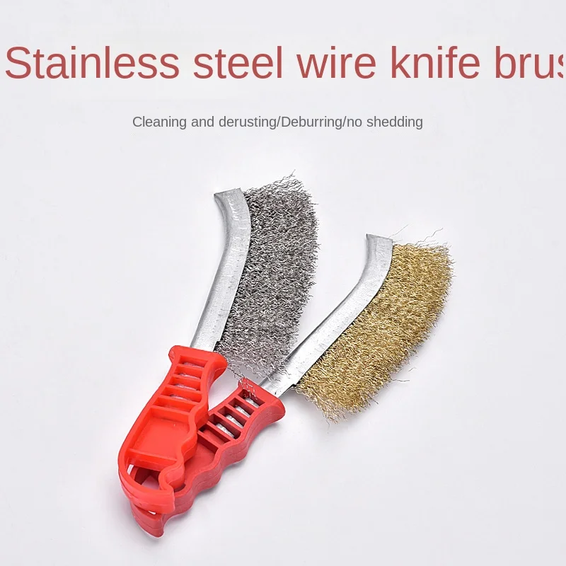 Barbecue Brush Steel Wire Knife Brush Knife Type Wire Brush Derusting Handheld Brush Plastic Handle Brush Cleaning Brush
Barbecue Brush Steel Wire Knife Brush Knife Type Wire Brush Derusting Handheld Brush Plastic Handle Brush Cleaning Brush