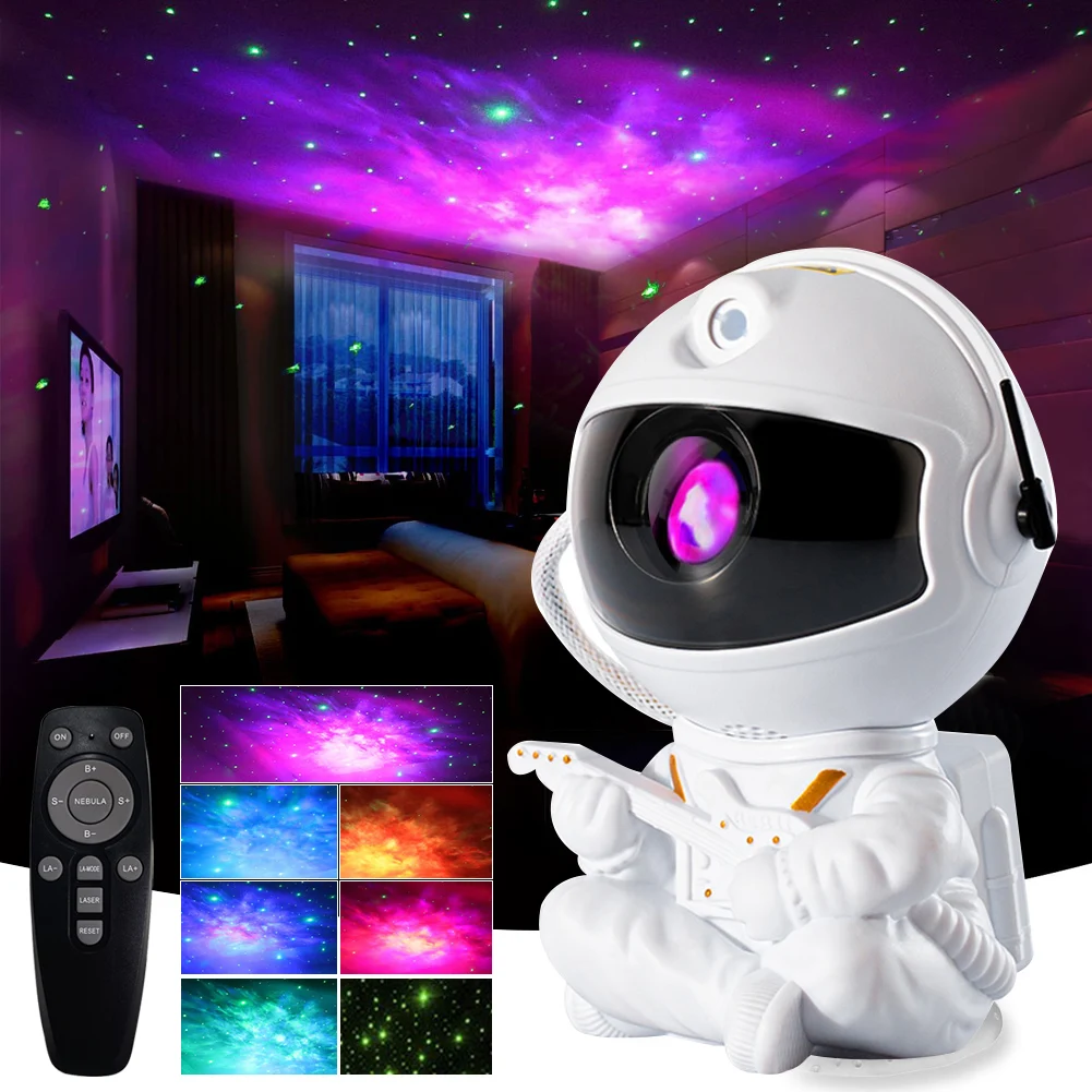 Astronaut Galaxy Light Star Projector Bedroom Starry Sky Lamp With Remote Control Multiples Nebula Colors 360° Adjustable Design
Astronaut Galaxy Light Star Projector Bedroom Starry Sky Lamp With Remote Control Multiples Nebula Colors 360° Adjustable Design