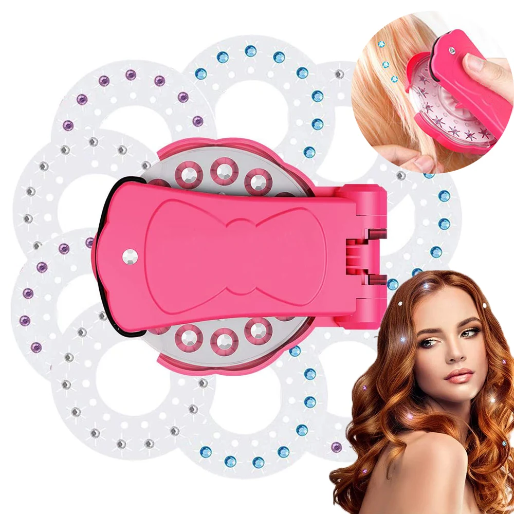 Automatic Hair Braiding Diamond Ornament Machine Hair Gems Glitters Decoration Kit Women Beauty Hair Design Styling Accessories
Automatic Hair Braiding Diamond Ornament Machine Hair Gems Glitters Decoration Kit Women Beauty Hair Design Styling Accessories
