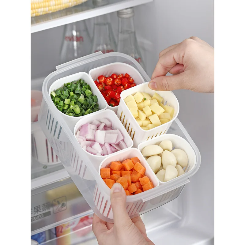 Ginger, Scallion, Garlic, and Pepper Ingredients Classification Storage Box, Packaging Box, Drainage and Preservation Box
Ginger, Scallion, Garlic, and Pepper Ingredients Classification Storage Box, Packaging Box, Drainage and Preservation Box