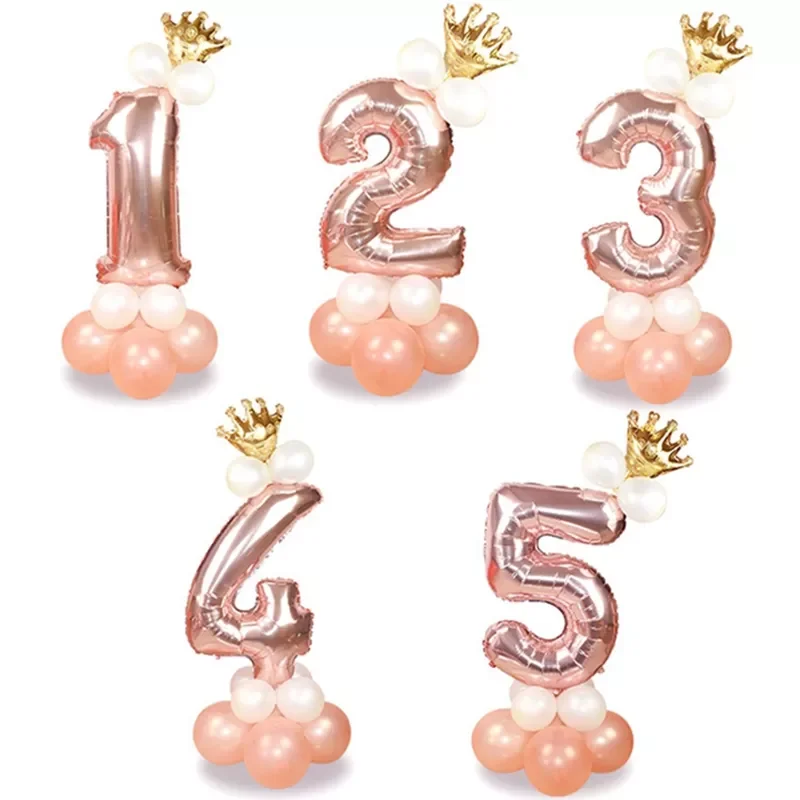 13Pcs/set Rose Gold Number Foil Balloons Happy Birthday Balloons Baby Shower Kids Birthday Party Decorations Number Balloons
13Pcs/set Rose Gold Number Foil Balloons Happy Birthday Balloons Baby Shower Kids Birthday Party Decorations Number Balloons