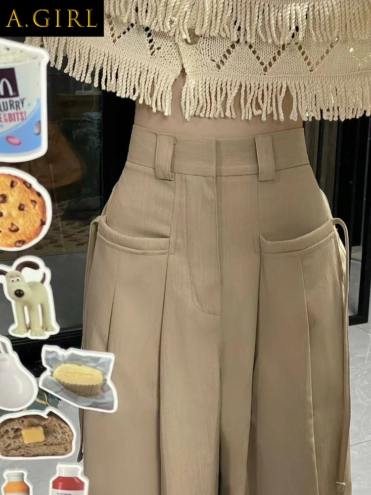 A GIRLS Wide Leg Pants Women Basic Vintage Unisex Baggy Pockets Students Simple Ins Popular Bandage Designed Harajuku Young Stre
A GIRLS Wide Leg Pants Women Basic Vintage Unisex Baggy Pockets Students Simple Ins Popular Bandage Designed Harajuku Young Stre