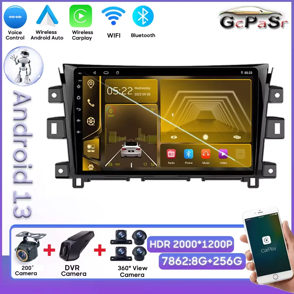 Android для Nissan NAVARA Frontier NP300 NP 2015-2017 интеллектуальная система GPS-навигация Bluetooth