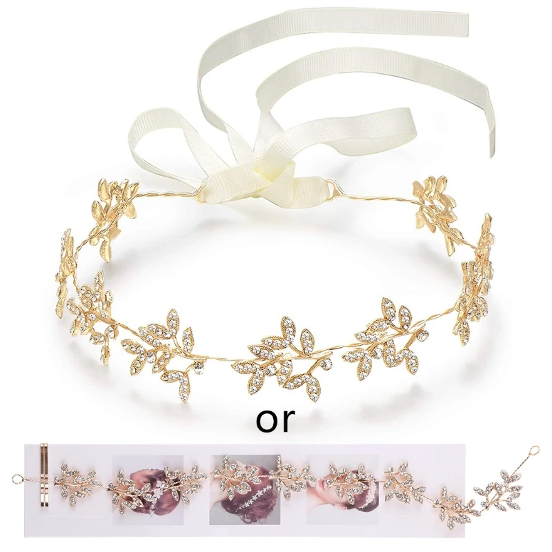 X7YC Girl Princess Wedding Headdress Bride Bridesmaid Hair Band Leaf Headdress Suitable for Flower Girl Wedding Party
X7YC Girl Princess Wedding Headdress Bride Bridesmaid Hair Band Leaf Headdress Suitable for Flower Girl Wedding Party