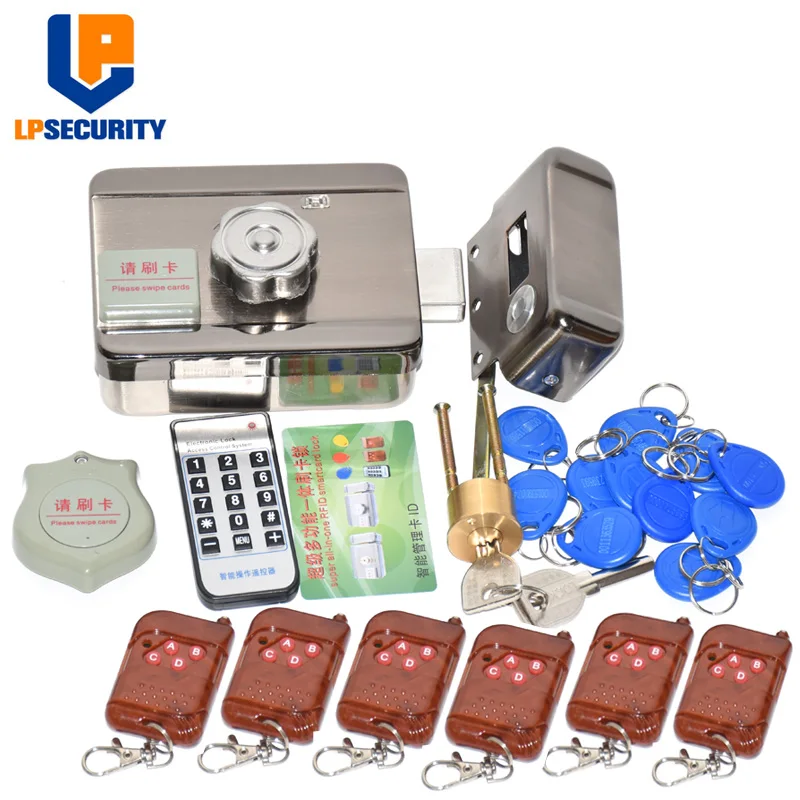 Outdoor remote control 10 tags lock & gate lock Access Control system Electronic integrated RFID Door lock
Outdoor remote control 10 tags lock & gate lock Access Control system Electronic integrated RFID Door lock